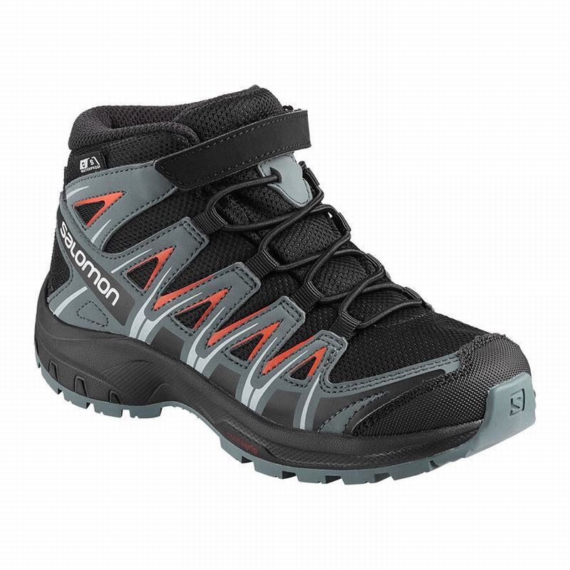 Zapatillas Trekking Salomon Niños Negras / Rosas - Salomon Argentina XA PRO 3D MID CSWP K ,148536-QC